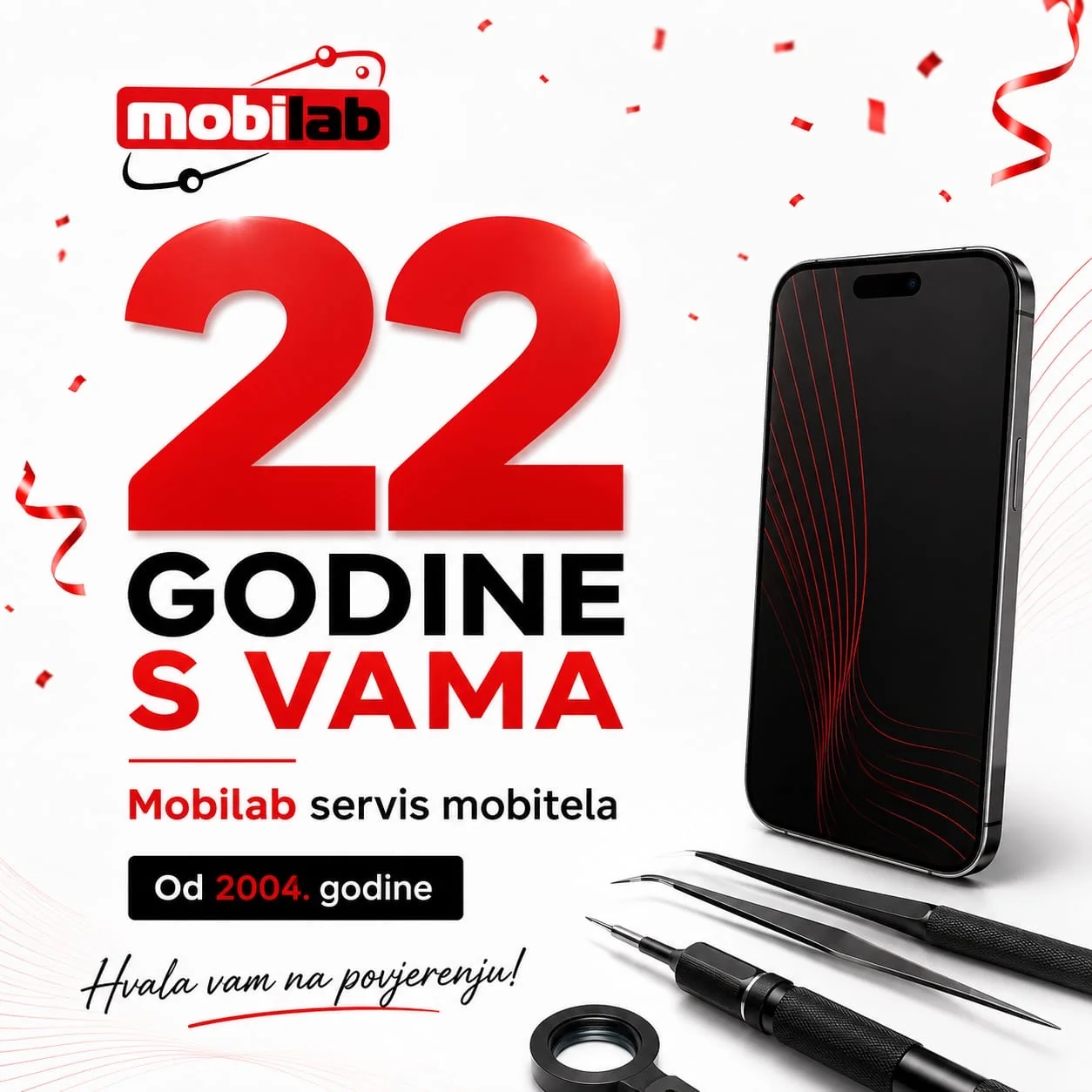 Mobilab, 22 godine s vama.