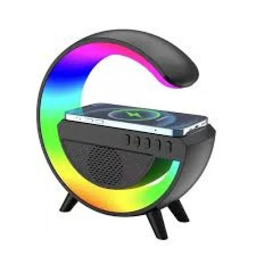 Bluetooth LED zvučnik + bežični punjač G500, crni
